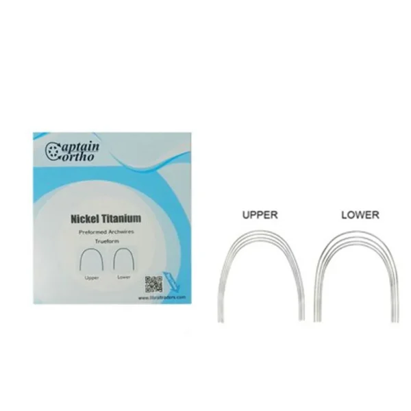Captain Ortho Niti Preformed Damon Compatible Rectangular Wire Universal Pack of 10 Pcs
