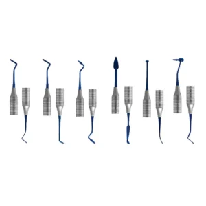 GDC Composite Instrument Blue Titanium - Set Of 6 In Pouch (CIBS6)
